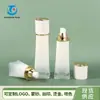 Botella de Vidrio Cuadrada 50G30G Set de Botellas para Cuidado de la Piel 120Ml100Ml40Ml Botella Dosificadora de Loción con Presión de Vacío