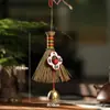 Regalo del Festival del Bote del Dragón: Saquito de Artemisa Mini Hecho a Mano, Abanico Tejido, Decoración de Carrillón de Viento, Regalo para Montar en Coche, Producto Terminado
