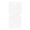 Tarjeta Blanca Plegada Cuadrada Grande 5*10.5cm Papel Cartulina Blanca 400g Tarjeta de Papel para Empaque de Goma para el Cabello Anillo para el Cabello Accesorio para el Cabello