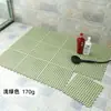 Tapete de Banheiro Patchwork Amazon para Casa Chuveiro Antiderrapante Tapete de Chão Vazado Impermeável Tapete para Pés de Vaso Sanitário Chuveiro