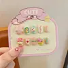 Arte de Unhas Infantil Unhas Usáveis Atacado Brincos de Clipe Meninas Feito à Mão Adesivos de Unha Usáveis Conjunto de Caixa de Presente Exquisita Transparente para Meninas