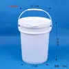 Tambor de Plástico de Grado Alimenticio con Tapa Cubeta de PP Portátil para Regalo Cuadrada Engrosada Transparente Sellada Almacenamiento Cubeta para Empaque de Juguetes