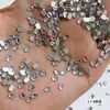 Sapatilhas Brancas Fundo Plano Arte de Unhas com Diamante Joias de Diamante Celebridade da Internet Sapatilhas Flash Fundo Plano Diamante de Formato Especial Gota d'Água Olho de Cavalo Mahjong Diamante para Unhas Pequenas