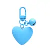 Nuevo llavero de color caramelo con forma de campana de amor, lindo para chica, corazón de chica, corazón de melocotón, funda para auriculares, colgante para bolso, en stock, venta al por mayor