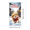 Nuevas Decoraciones Navideñas Transfronterizas, Tela de Fondo para Fotografía al Aire Libre, Suministros para Decoración de Pancartas de Año Nuevo, Tela Colgante Personalizada