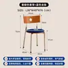Cadeira de Jantar para Casa Usada Cadeira Moderna Simples com Encosto Designer Berg Retro Francês B&B Mesa de Jantar de Madeira Maciça Cadeira