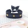 Pulsera de Correa con Borla de Remache de Estrella de Cinco Puntas, Pulsera Tejida de Estilo Étnico Colorido, Accesorios Transfronterizos de Estilo Mixto Multicolor