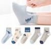 Calcetines para Niños Dinosaur Agents Ratón de Seis Dedos Calcetines de Tubo Medio de Primavera y Otoño para Niños Mayores Algodón Fino Estilo Estudiantil Primavera y Verano