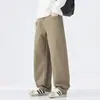 Calça Casual High Street para Homens 2026 Nova Marca Tendência Primavera e Outono Maillard Retrô Solta de Perna Reta Estilosa Calça de Trabalho Atacado