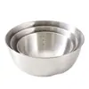 Bol de ensalada de acero inoxidable engrosado transfronterizo, bol de cocina japonés, bol de escala para el hogar, bol para mezclar y amasar, bol para batir huevos
