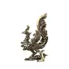 Adorno de Fénix de Latón Dragón y Fénix Auspicioso Oficina Hogar Artesanía Regalo Mascota Fénix de Fuego Adorno para Sala de Estar