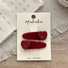 Nuevo Pasador Rojo de Lazo de Año Nuevo para Niños, Par de Pasadores Festivos para Niñas, Elegante Pinza para el Cabello