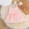 Falda de Verano para Bebé Niña Verano Nuevo Estilo Vestido Chaleco a Cuadros Ropa de Salida para Bebé Recién Nacido Infantil a la Moda