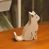 Bestseller transfronteiriço suporte de telefone de gato fofo impresso em 3D, ornamento de mesa adorável de animal de estimação criativo, acessório de telefone com tema de gato, design criativo de gato