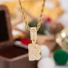 Collar Colgante de 26 Letras Completo de Diamante de Lujo Ligero Nueva Moda Transfronterizo Europeo y Americano 2026 para Mujeres Joyería Hip-Hop de Moda Venta al por Mayor