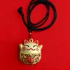 Llavero Colgante de Aleación Hueco de Gato Estilo Chino Accesorio de Metal Adorno de Alta Gama Regalo Decoración