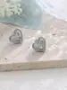 Nuevos pendientes de acero de titanio de moda, pequeños, con fragancia, lisos, de amor, accesorios para pendientes de mujer simples al por mayor