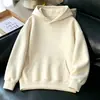 Chegada Nova de Outono Moletom Unisex Solto Engrossado para Ir ao Trabalho Casual Versátil à Prova de Vento Quente Camada Base Masculina
