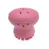Pequena Escova Facial Polvo Medusa Escova de Limpeza Facial de Silicone Polvo de Silicone Escova Facial de Massagem de Dupla Face