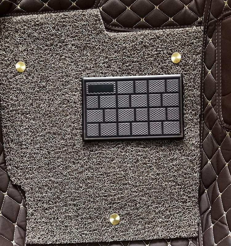 方格塑料踏板248mm-149mm场景棕