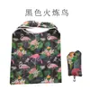 Tecido Floral Formato de Celular Poliéster Dobrável Sacola de Compras Presente Armazenamento Portátil Morango Sacola Ecológica Sacola de Compras