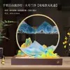 Mil Milhas de Rios e Montanhas Lâmpada de Pintura em Areia Ornamento para Sala de Estar Mesa de Trabalho Atmosfera Doméstica Presente de Aniversário de Namorada Festival do Meio Outono