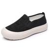 Sapatos de Pescador Estilo Chanel Femininos 2024 Primavera Novos Sola Grossa Slip-on Preguiçoso Sapatos Femininos Versátil Casual Sapatos de Lona
