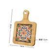 En stock Portavasos de Azulejo de Madera Maciza con Asa Aislamiento Térmico Salvamanteles Simple para Hogar de Madera Maciza para Mesa de Comedor Salvamanteles para Sopa y Arena