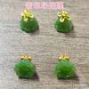 Colgante Goteo de Aceite Calabaza Pequeña Placa de Loto Hebilla Decoración de Ropa Botón Estilo Chino Cheongsam Botón de Imitación de Jade