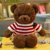 Muñeco Oso de Peluche Vestido, Lindo Oso con Suéter de Juguete, Regalo de Cumpleaños para Niños, Juguete de Peluche, Se Puede Imprimir con Logo
