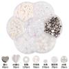 Cuentas de vidrio craquelado mixto de 7 rejillas cuentas diy amor agujero pulsera con cuentas collar materiales para hacer joyería