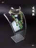 Soporte de Exhibición de Collares de Joyería Acrílica Maniquí de Joyería para Cuello Accesorios de Exhibición de Joyería para Cuello