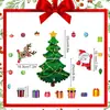 Ímã de Geladeira Criativo de Papai Noel Árvore de Natal Decoração Festa Festiva Adesivo de Porta de Metal Presente de Natal