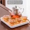 Conjunto de Chá de Vidro WG6Q para 2023 Novo Copo de Chá Doméstico Chá Kung Fu Bule Resistente a Altas Temperaturas Filtro Pequeno Simples