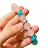 Pulsera de Contraste de Cristal en Polvo Natural de Madagascar y Piedra Tianhe de Plata 925