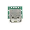 Placa Adaptadora Soquete Fêmea USB 2.0 para Plug Reto DIP 4 pinos Possui Cabo de Dados de Alimentação para Celular Soldado