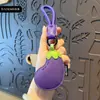 Llavero Creativo de Cuero de Verdura Zanahoria de Dibujos Animados Pimiento Exquisito Pequeño Regalo Accesorios Colgantes para Bolsos de Hombre y Mujer Regalo