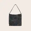 Bolsa Tote de Mezclilla con Estampado de Leopardo 2026 para Mujer, Gran Capacidad, Superficie Suave, para Viajes Diarios, de Hombro y Bajo el Brazo, Directo de Fábrica, en Stock