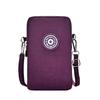 Bolso bandolera sencillo de color liso para teléfono, monedero, tarjetero, bolso con correa adecuado, bolso de hombro para mujer, cartera vertical de doble capa grande