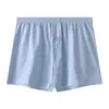Calzoncillos tipo bóxer de algodón transpirable holgados de talla grande para hombres jóvenes, adecuados para deportes y uso en casa