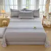 Juego de Sábana de Algodón 100% Clase A Espesado Cepillado Sábana 100% Algodón para Hogar Dormitorio de Estudiante Juego de Tres Piezas Funda de Edredón Se Puede Dormir Desnudo