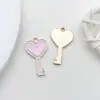 1 Gota de Óleo Rosa DIY Acessórios de Joalheria Feitos à Mão Liga Pequeno Pingente Brincos Brincos Pingente de Colar Material