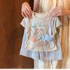 Conjunto de Verano Elegante para Niña 2026 Nuevo Estilo Conjunto de Dos Piezas con Chaleco de Gato y Lazo y Pantalones de Pierna Ancha para Niña Pequeña