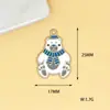 Pingentes de Liga de Esmalte DIY Série Ártica Pinguim Urso Polar Boneco de Neve Inverno Desenho Animado Pingente de Colar Ornamento