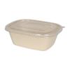 Lonchera desechable engrosada en forma de U degradable para llevar caja ligera para ensalada caja de embalaje 800ml lonchera desechable
