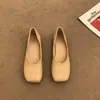 Primeiro Encontro Ji Fangtou Estilo Floresta Brisa Noturna Sapatos Baixos para Mulheres 2026 Vintage Solado Macio para Ir ao Trabalho Slip-On Sapatos de Vovó