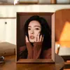 Nuevo marco de fotos de madera con soporte, marco vacío con bordes estrechos, decoración de rompecabezas para pared de fotos de 6 pulgadas, 7 pulgadas, 8 pulgadas, marco de fotos A4, venta al por mayor DIY