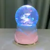 Bola de Cristal Luminosa Personalizada Gato Gatito Escritorio Niños Adornos de Resina Decoración del Hogar Manualidades de Resina Adornos