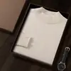 Suéter de Lana Cachemira de Cuello Medio Alto para Hombre Suéter de Cachemira Sin Costuras de Una Pieza Suéter de Punto Pulóver para Hombre Talla Grande