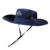 Sombreros de Sol de Ala Ancha de Verano para Hombres y Mujeres, Sombreros de Protección Solar de Secado Rápido, Sombreros con Cordón para Acampar, Senderismo al Aire Libre y Pesca